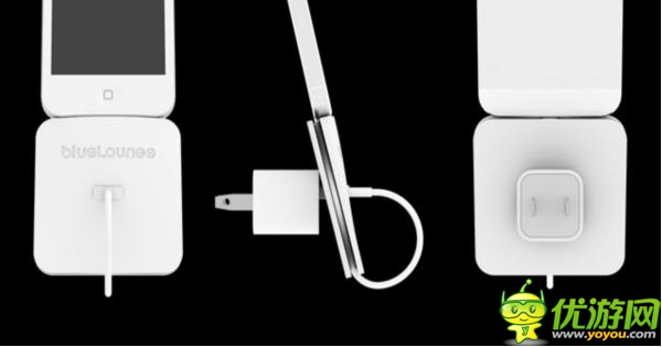 簡(jiǎn)約又省空間的iPhone墻壁充電底座