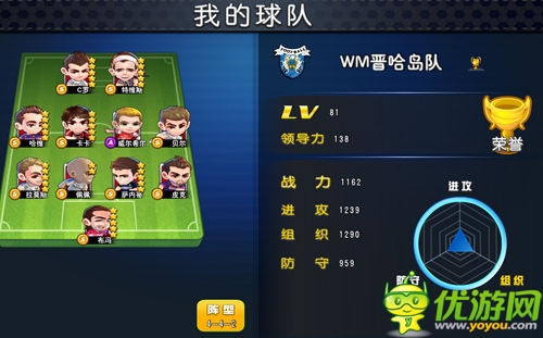 足球手游《天天世界杯》 比賽植入玩家性格