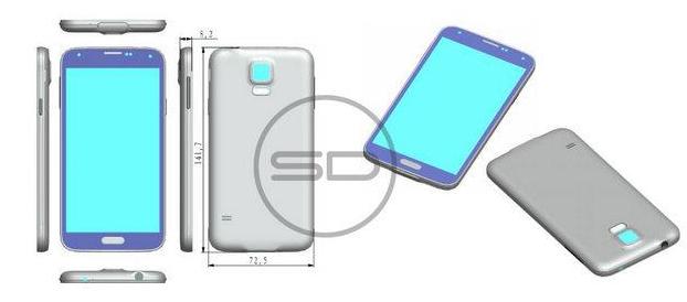 疑似三星GALAXYS5渲染圖曝光 新規(guī)格泄露
