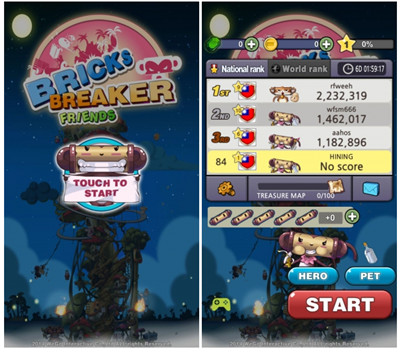 《打磚塊 朋友》結(jié)合Combo道具系統(tǒng)的打磚塊游戲