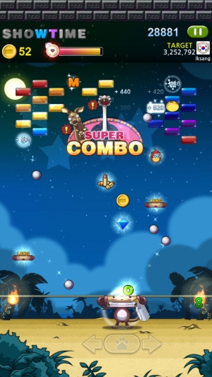 《打磚塊 朋友》結(jié)合Combo道具系統(tǒng)的打磚塊游戲