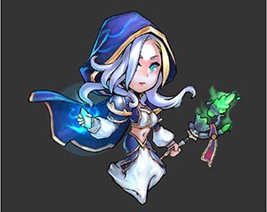 玩家畫(huà)師繪制《敢客聯(lián)盟》英雄皮膚新鮮出爐