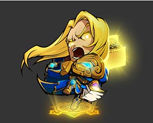 玩家畫(huà)師繪制《敢客聯(lián)盟》英雄皮膚新鮮出爐