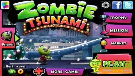 Zombie Tsunami 快來組織你的殭尸大軍