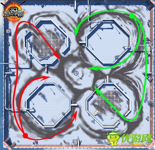 掌握伏擊戰(zhàn)！《3D坦克爭霸》地圖路線選擇