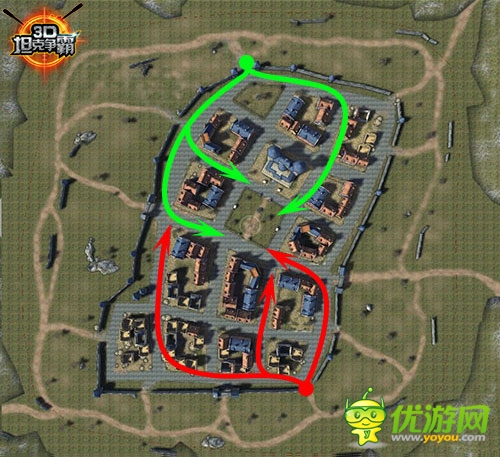 掌握伏擊戰(zhàn)！《3D坦克爭霸》地圖路線選擇