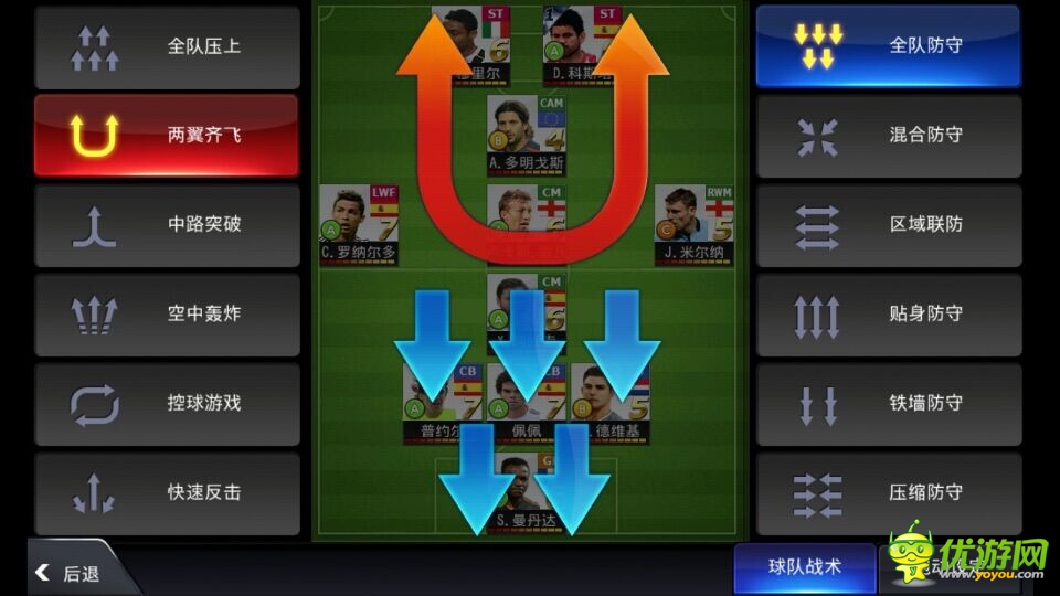 fc足球經(jīng)理最強陣容跑位推薦