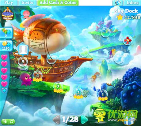 三消手游大作《小魚愛消除(Fish Epic)》上架安卓