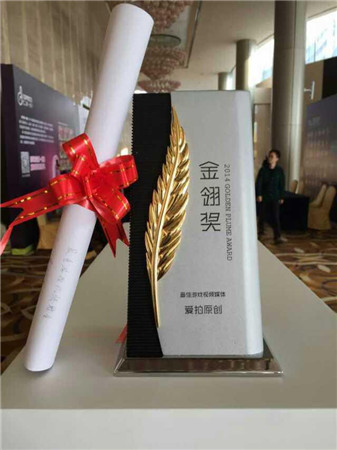 愛拍原創(chuàng)斬獲2014金翎獎 “最佳游戲視頻媒體”